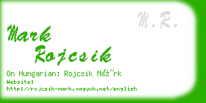 mark rojcsik business card